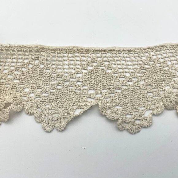Handmade Vintage Crochet Cotton Lace Trim Choice of Three Patterns Widths - Picture 5 of 7